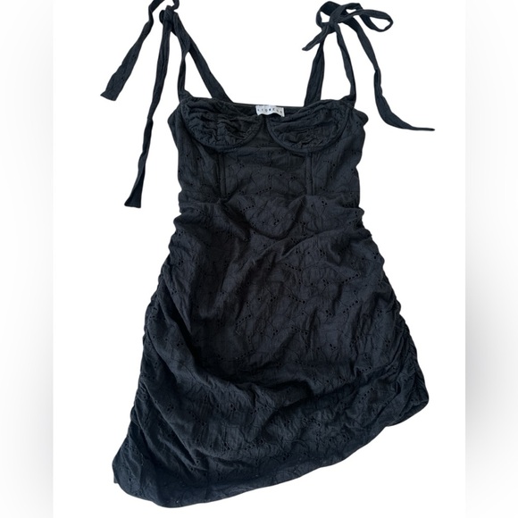 Revolve Lioness Senorita Eyelet Mini Dress in Black - Picture 5 of 12